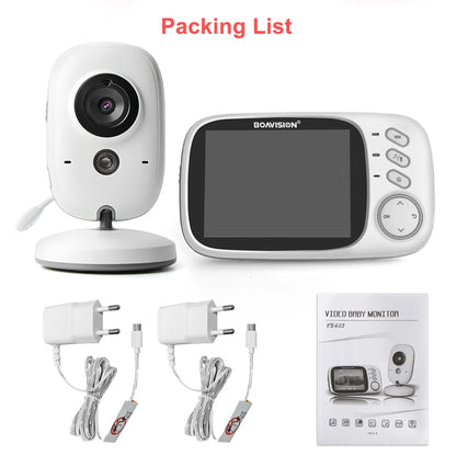 VB603 Video Baby Monitor 2.4G Wireless with 3.2 Inches LCD 2 Way Audio Talk Night Vision Surveillance Security Camera Babysitter